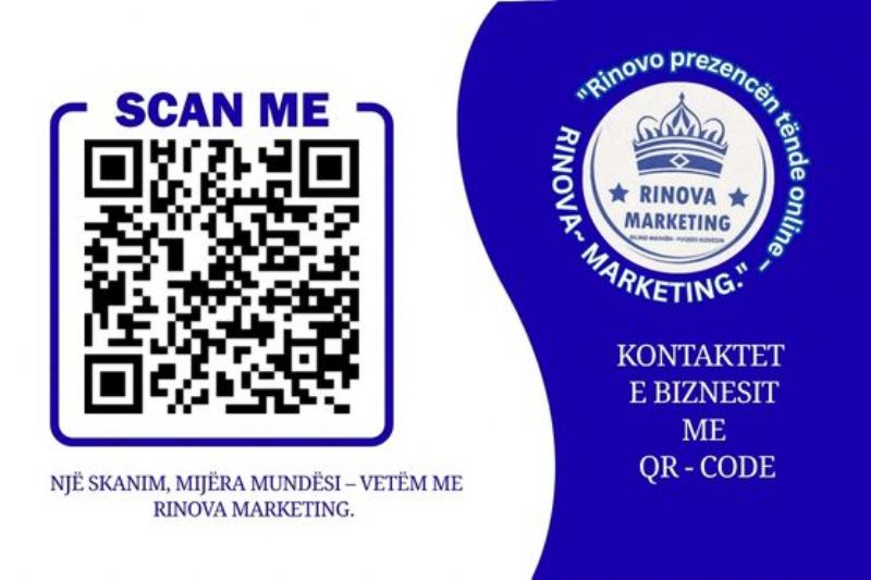 qr kod biznesi, kartvizit me qr kod, menu me qr kod, qr kod per website,...