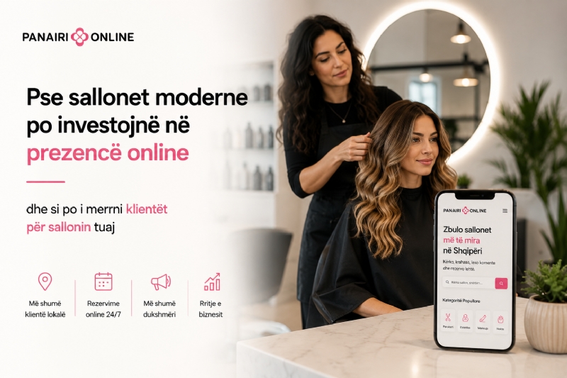 Pse sallonet moderne po investojnë në prezencë online dhe si po i marrni klientët për sallonin tuaj